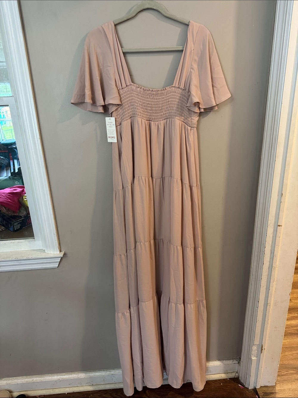 NWT Show Me Your Mumu Nicole Maxi Dress Blush Pink Size XL - Picture 7 of 7
